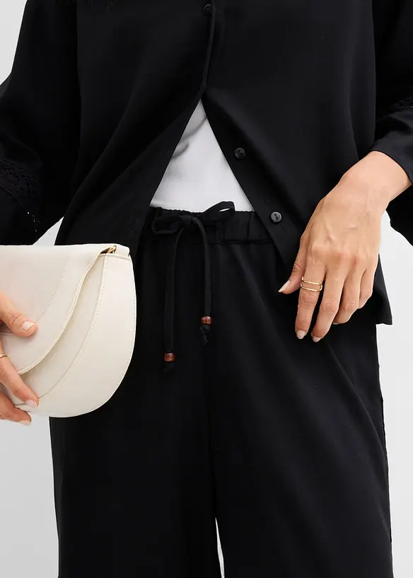 Lockere Hose aus flie&szlig;ender Viskose, bonprix