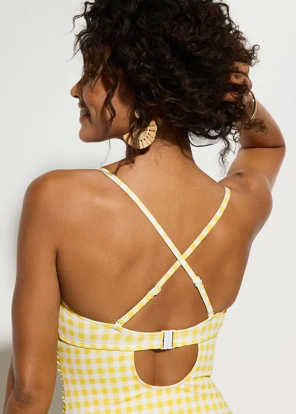 Maillot 1 pi&egrave;ce bandeau avec petit n&oelig;ud, bonprix