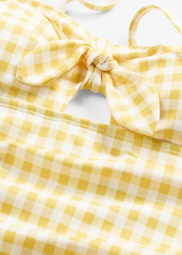 Maillot 1 pi&egrave;ce bandeau avec petit n&oelig;ud, bonprix