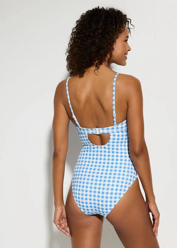 Bandeau-Badeanzug mit kleiner Schleife, bonprix