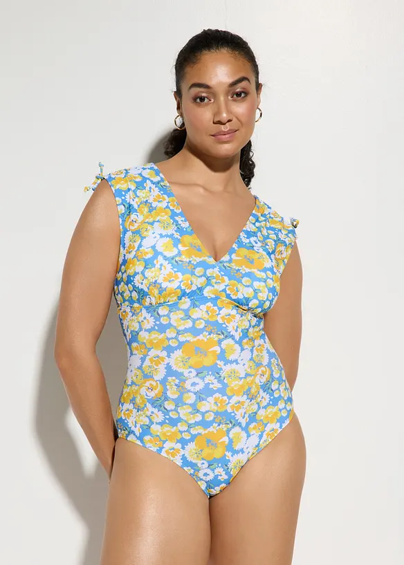 Maillot 1 pi&egrave;ce sculptant &agrave; larges bretelles, maintien l&eacute;ger, bonprix