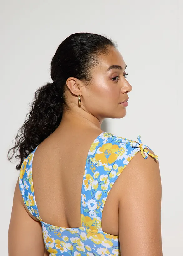 Maillot 1 pi&egrave;ce sculptant &agrave; larges bretelles, maintien l&eacute;ger, bonprix