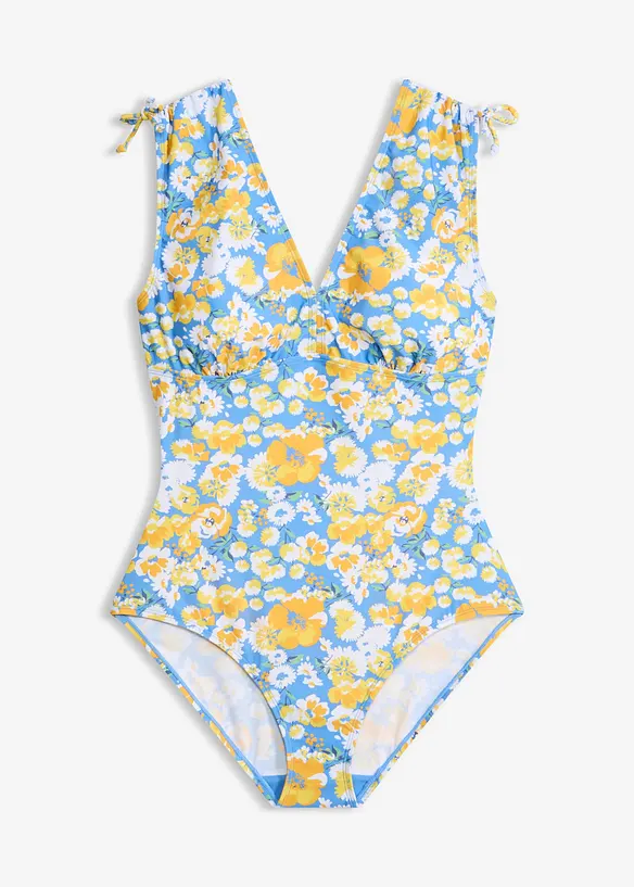 Maillot 1 pi&egrave;ce sculptant &agrave; larges bretelles, maintien l&eacute;ger, bonprix