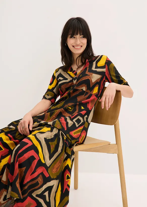 Maxikleid aus softem Viskose-Mix, bonprix