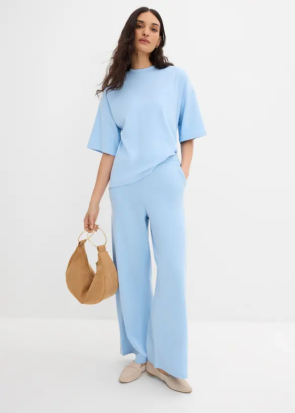 T-shirt oversize 100% coton &agrave; base asym&eacute;trique, bonprix