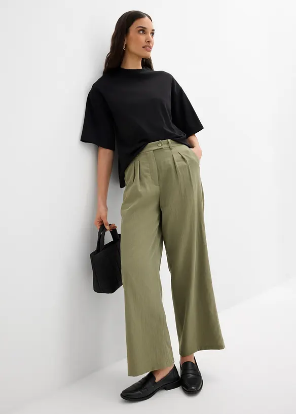 T-shirt oversize 100% coton &agrave; base asym&eacute;trique, bonprix