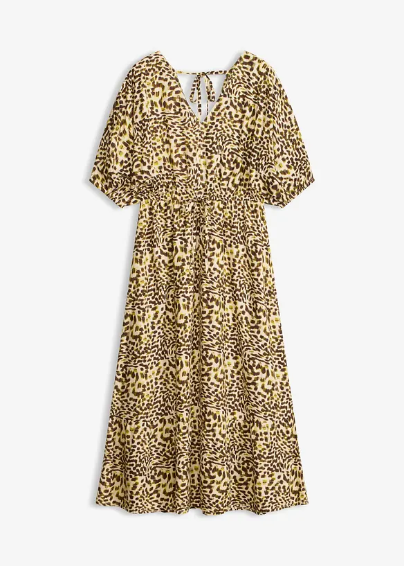 Midikleid aus flie&szlig;ender Viskose, bonprix