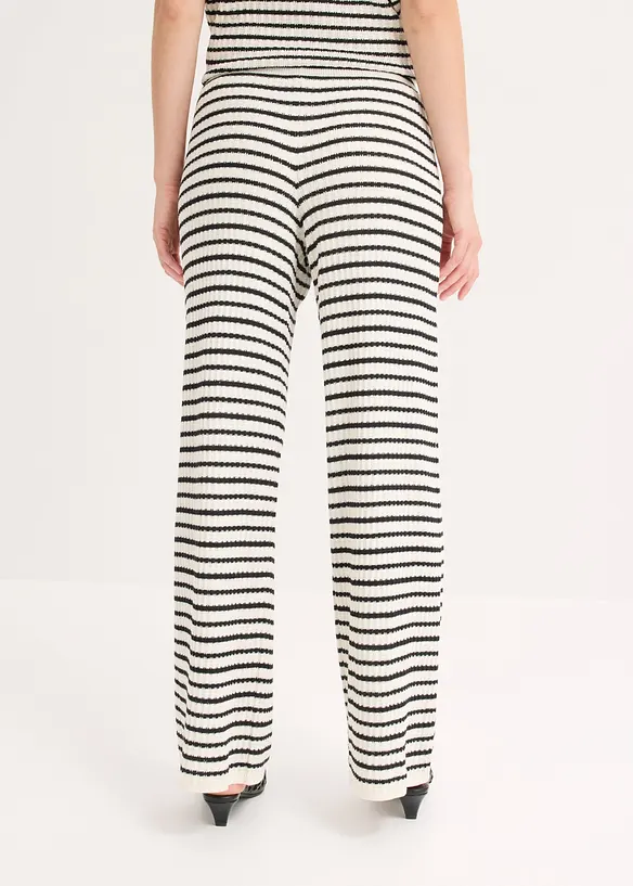 Strickhose aus luftigem Leinen-Mix, bonprix