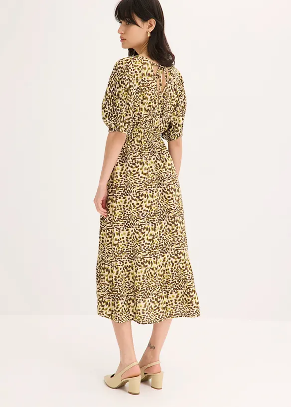 Midikleid aus flie&szlig;ender Viskose, bonprix