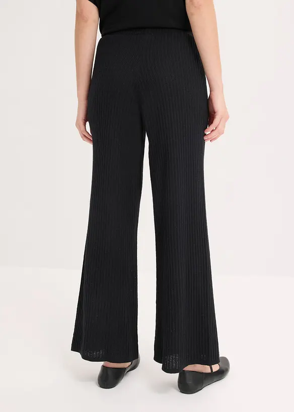 Strickhose aus luftigem Leinen-Mix, bonprix