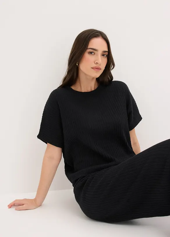 T-shirt l&eacute;ger en maille, bonprix