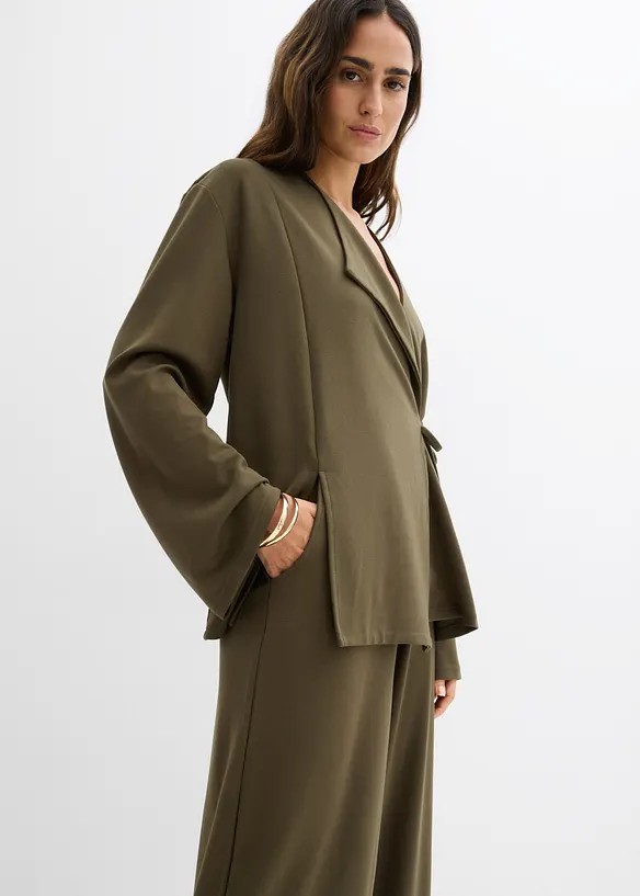 Pantalon en jersey &agrave; taille &eacute;lastiqu&eacute;e, bonprix