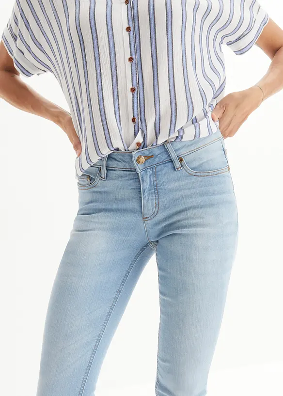 Jean skinny taille mi-haute, extensible, bonprix