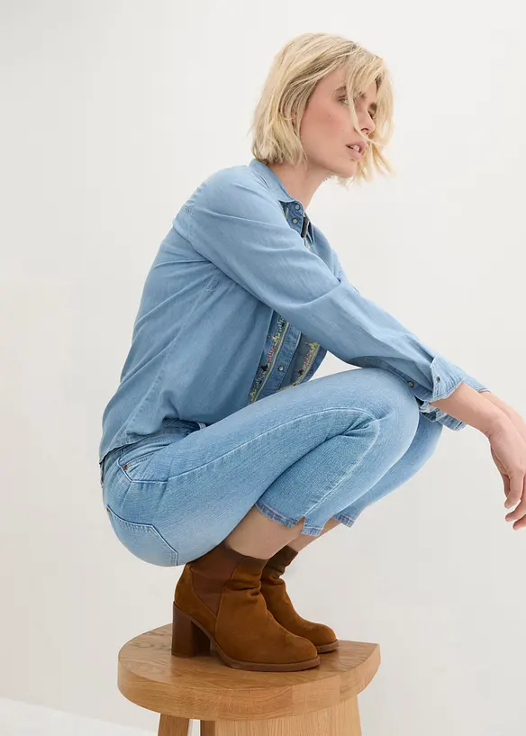 7/8-Jeans mit Schlitz Stretch, bonprix