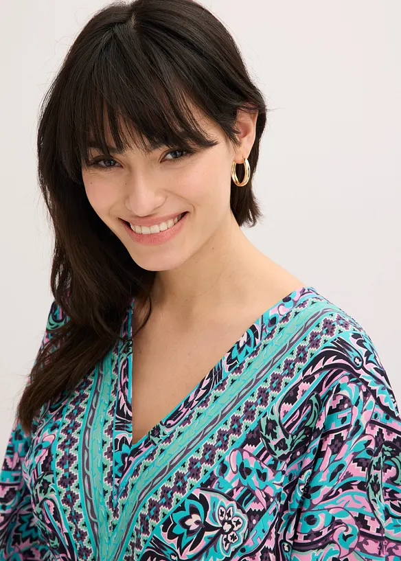 Maxikleid aus flie&szlig;ender Viskose, bonprix