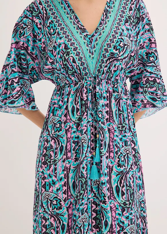 Maxikleid aus flie&szlig;ender Viskose, bonprix