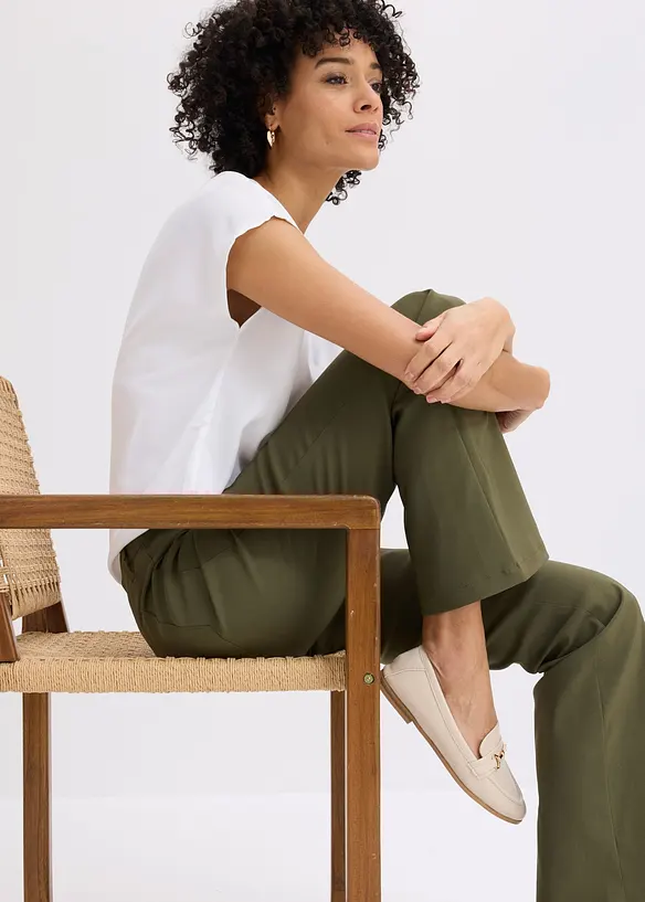 Pantalon extensible, bootcut, bonprix