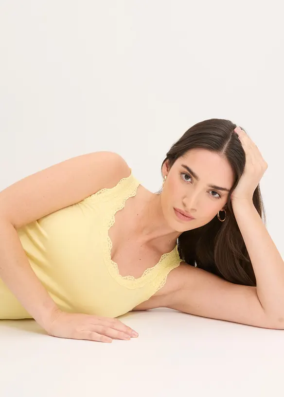 Tops &agrave; dentelle, bonprix