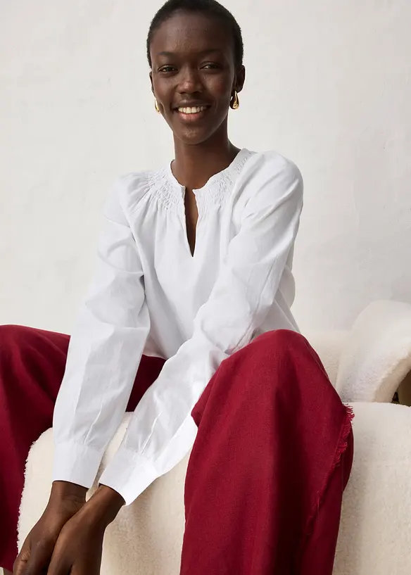 Tunika mit Seidenanteil, bonprix