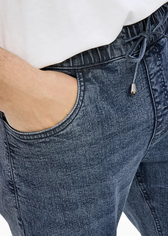 Jean l&eacute;ger, taille extensible, loose, bonprix