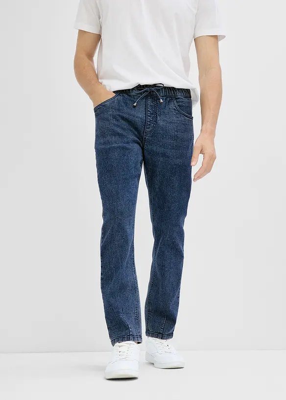 Jean l&eacute;ger, taille extensible, loose, bonprix