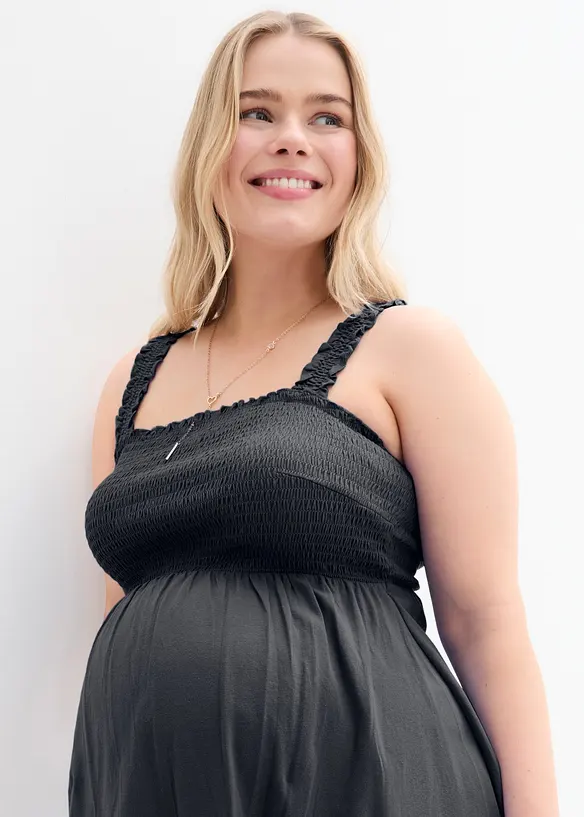 Lot de 2 robes de grossesse en coton, bonprix