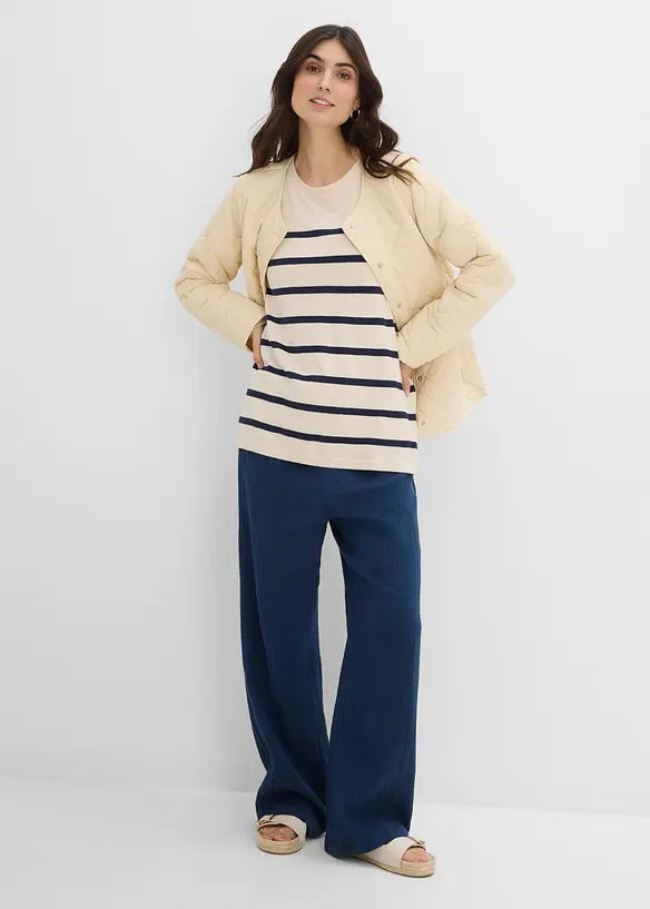 Pull de grossesse et d&rsquo;allaitement en maille l&eacute;g&egrave;re, bonprix