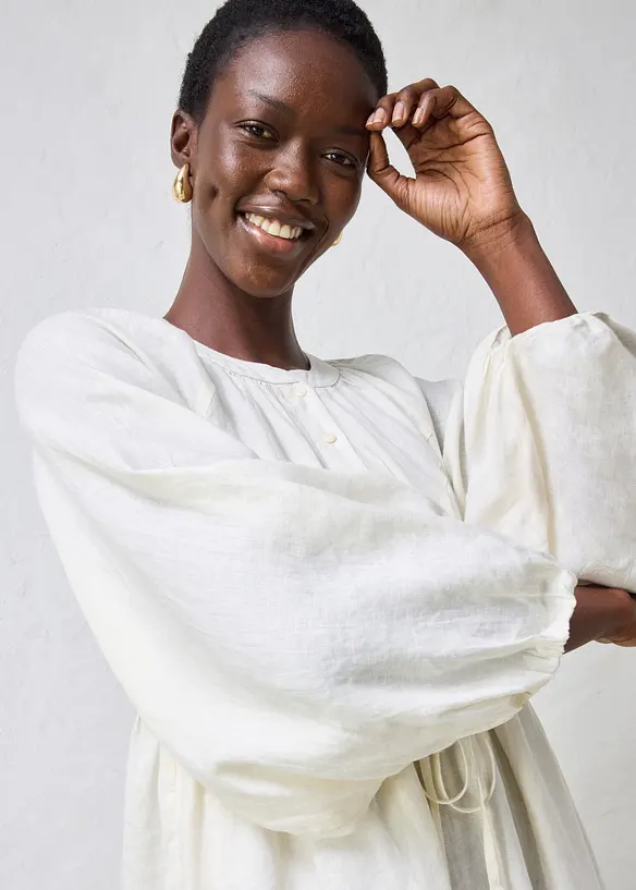 Robe longue 100% lin, bonprix