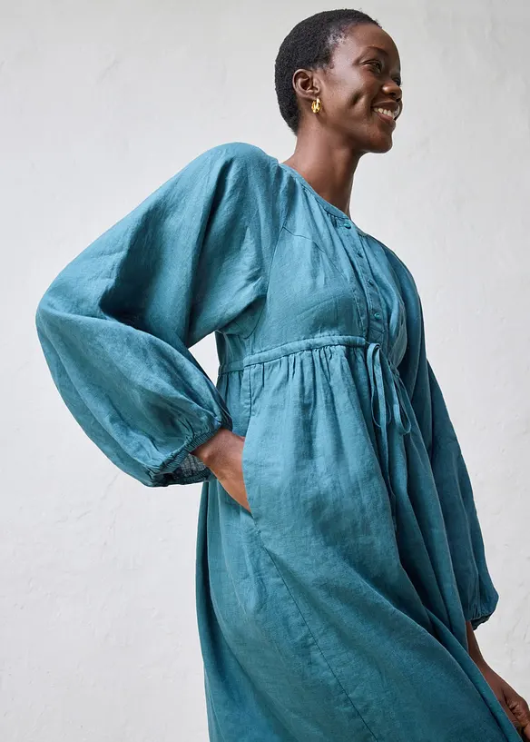 Robe longue 100% lin, bonprix