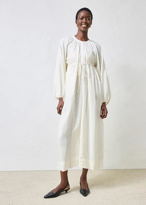 Robe longue 100% lin, bonprix