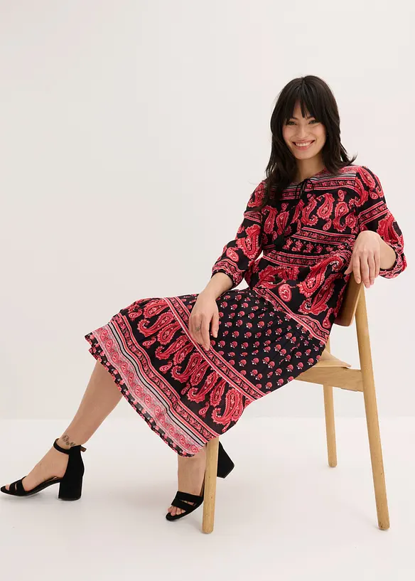 Midikleid aus reiner Baumwolle, bonprix