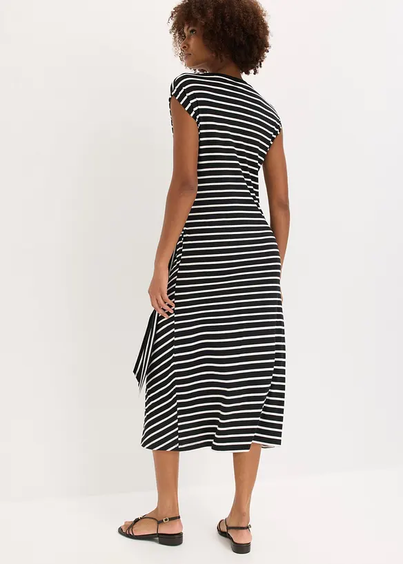 Jerseykleid mit Drapierung, bonprix