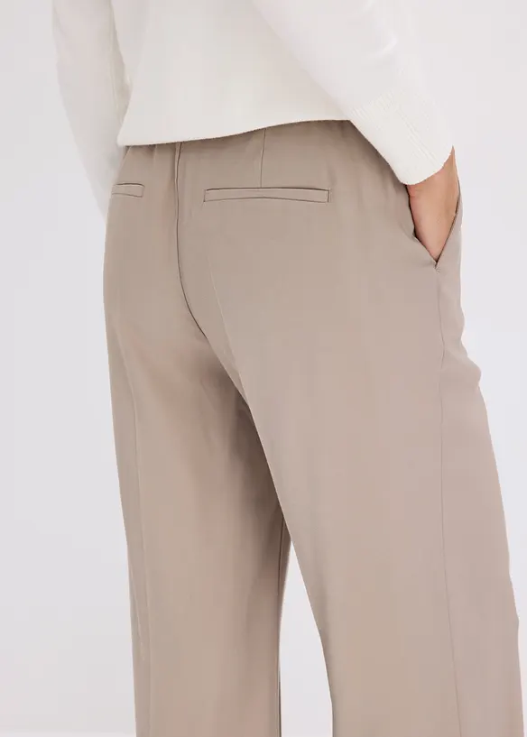 Pantalon large et l&eacute;ger &agrave; pinces, bonprix