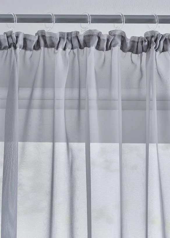 Lot de 2 voilages l&eacute;gers, bonprix