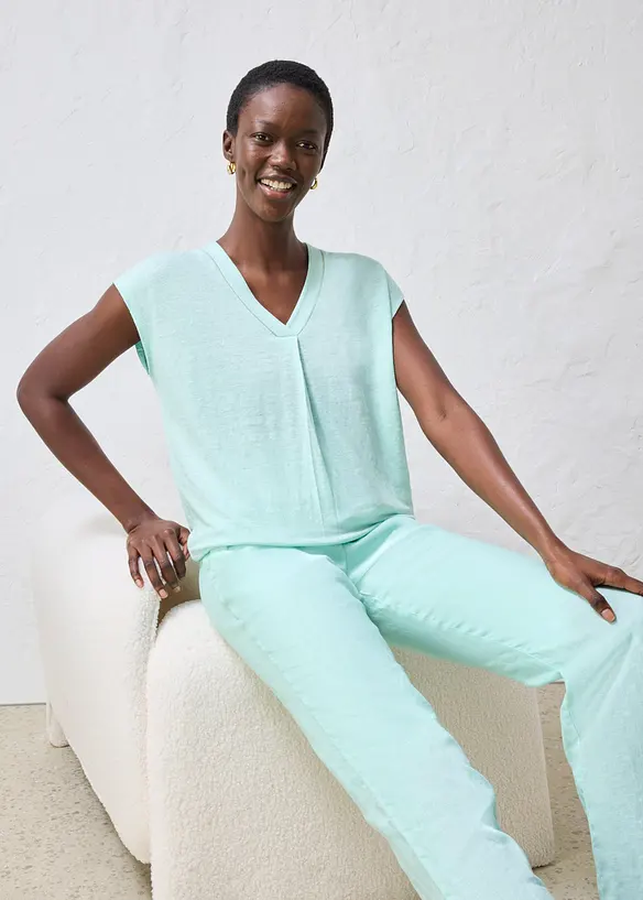 T-shirt 100% lin, bonprix