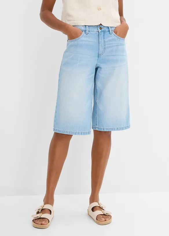 Jeans-Bermuda Mid Waist, bonprix