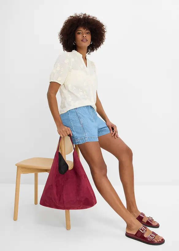 Jeans-Shorts Mid Waist, Bequembund, bonprix