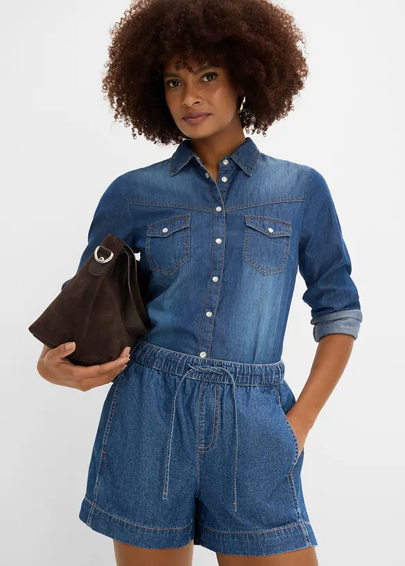 Jeans-Shorts Mid Waist, Bequembund, bonprix