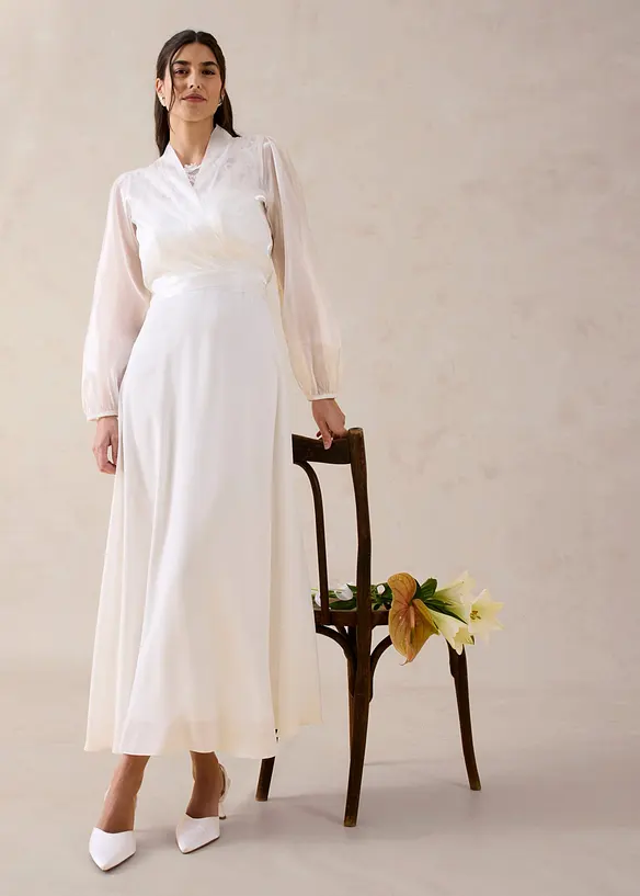 Bol&eacute;ro en tulle fin avec d&eacute;tail &agrave; nouer, bonprix