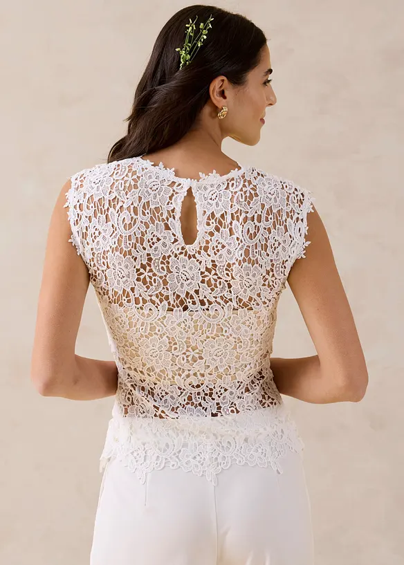 Top en dentelle, bonprix