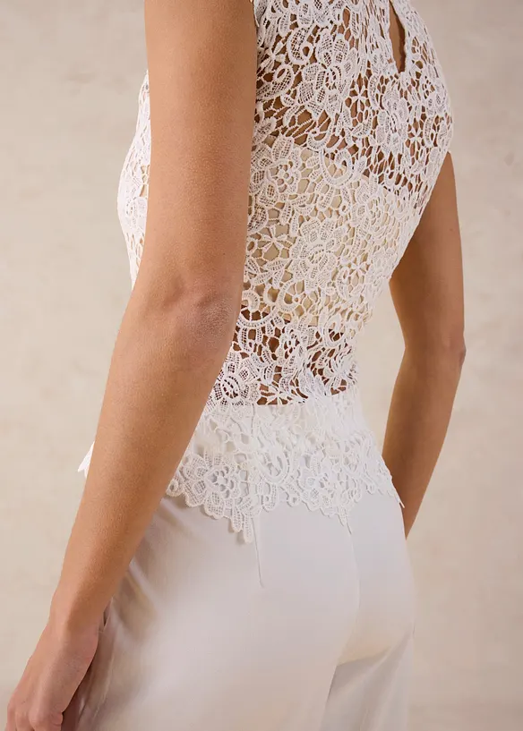 Top en dentelle, bonprix