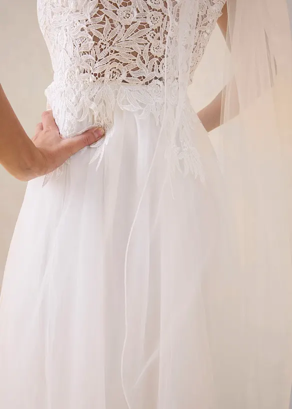 Brautkleid aus T&uuml;ll und Spitze, bonprix