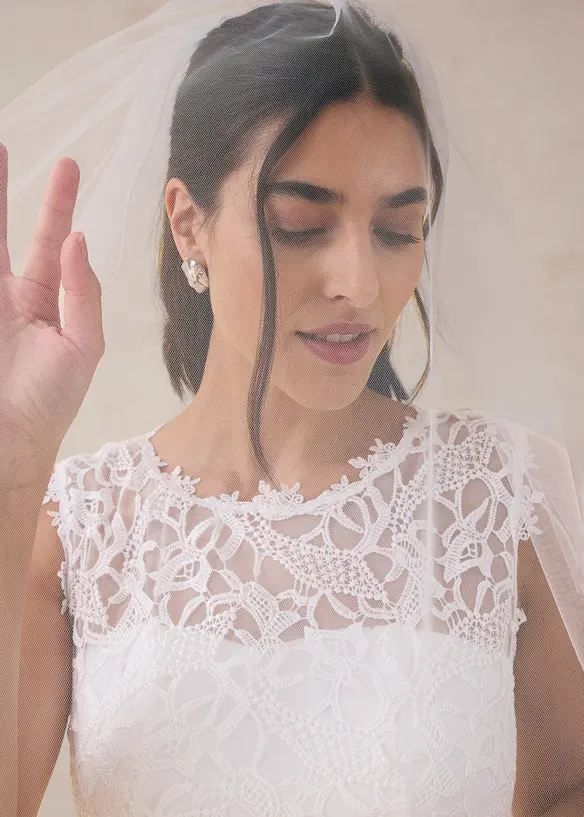 Abend-Maxikleid mit Spitze, bonprix