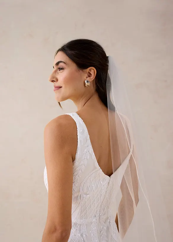 Robe de mari&eacute;e brod&eacute;e de sequins, bonprix