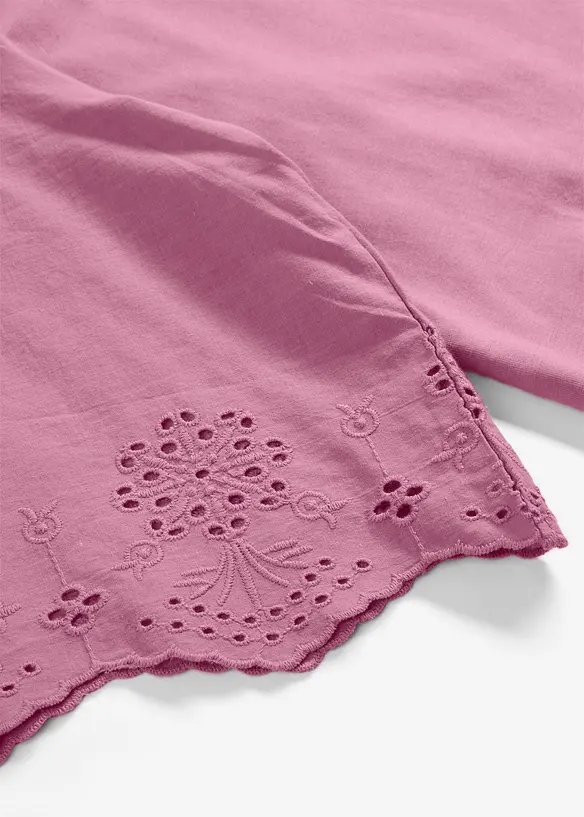 Shirt mit Lochstickerei, bonprix