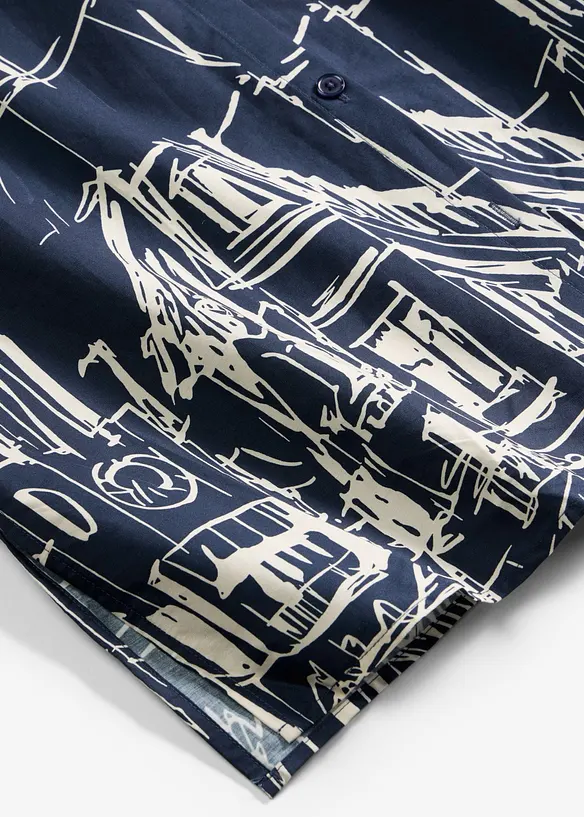 Robe-chemise en popeline de coton, bonprix