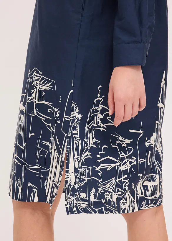 Robe-chemise en popeline de coton, bonprix