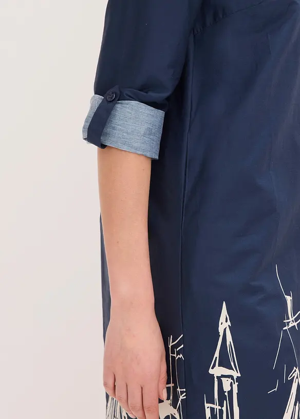 Robe-chemise en popeline de coton, bonprix