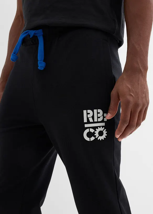 Pantalon de jogging &agrave; d&eacute;tails contrastants, bonprix