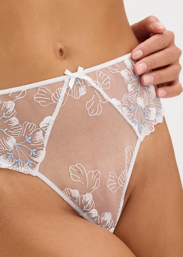 Slip br&eacute;silien &agrave; broderies, bonprix